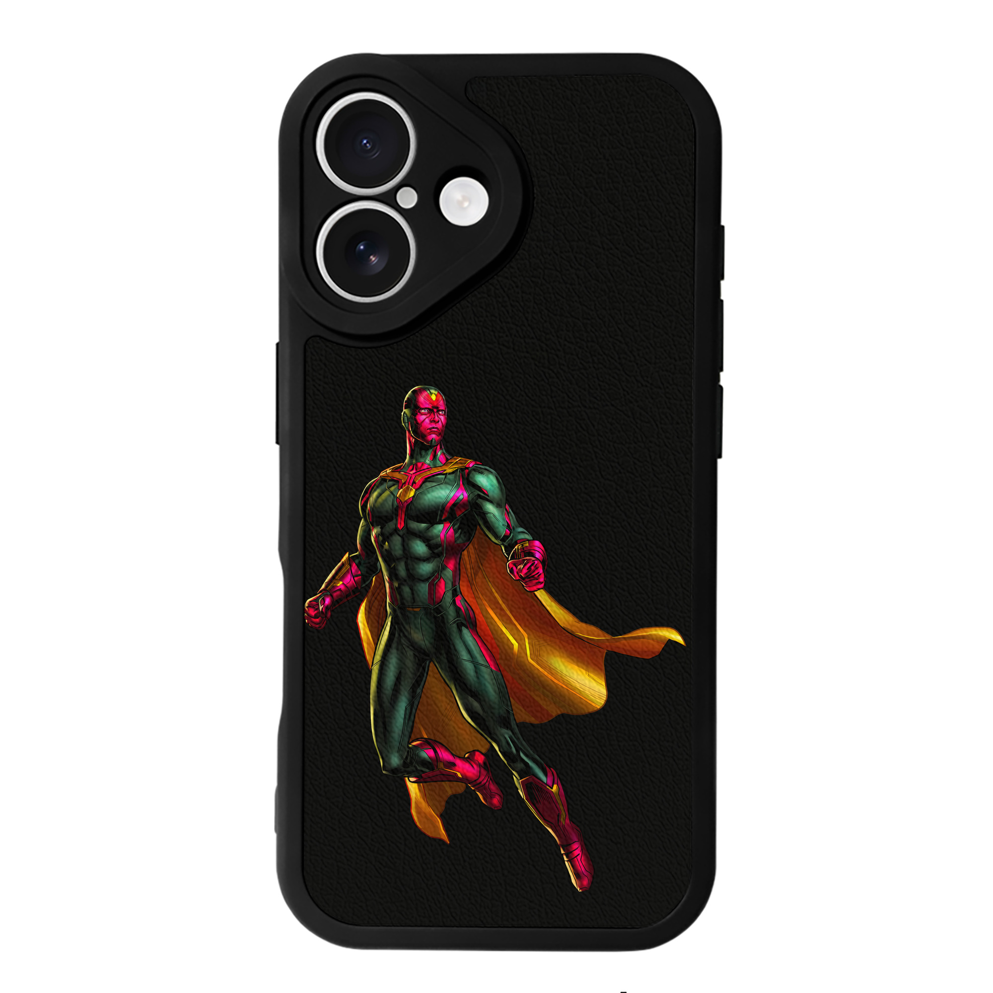 （画像用） アベンジャーズ The Avengers 【iPhone 16シリーズ対応】シリコンスマホケース（レザー調） 材質：シリコン